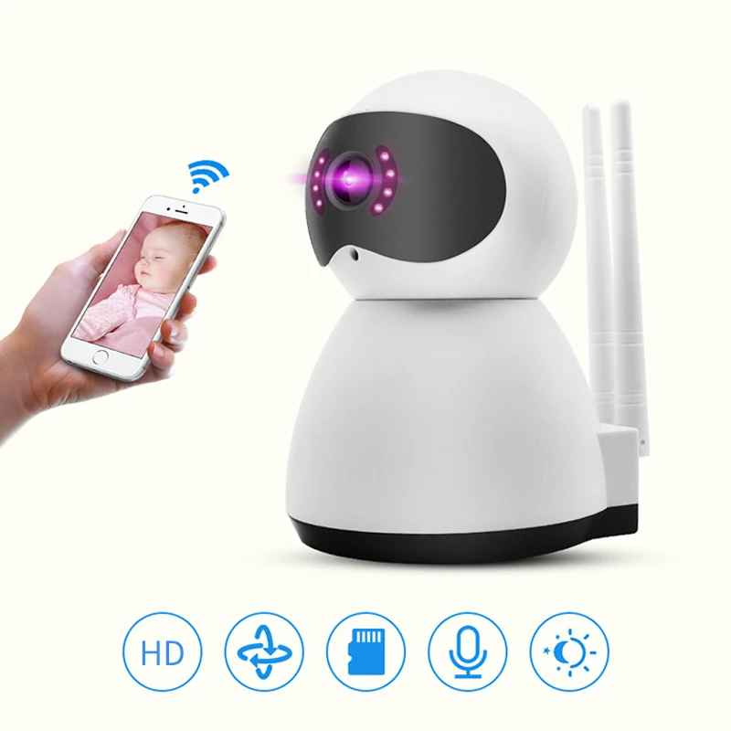 720/1080P PTZ Беспроводная ip-камера с функцией обнаружения движения, инфракрасное ночное видение, домашнее охранное наблюдение, RJ45/Wifi камера, облачный сервис