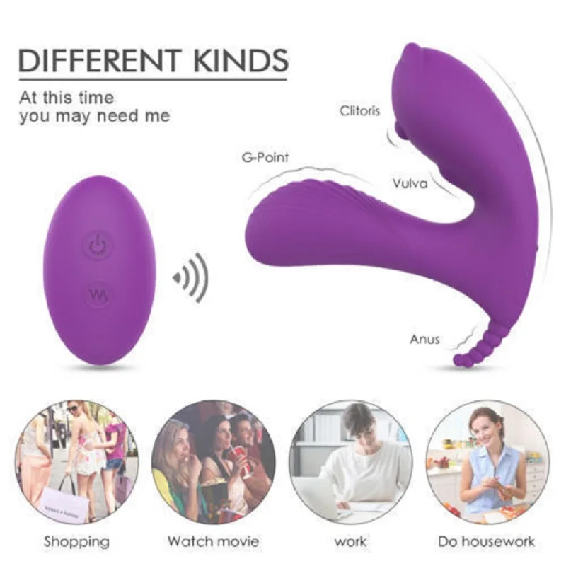 Вибратор на трусиках для стимуляции точки G клитора подогрева интимные секс