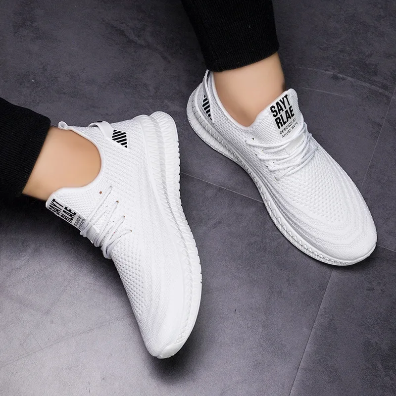 

Sneakers White Men Shoes Nice Spring Pop Fashion Flat Casual Shoes for Men Mesh Breathable Walking Shoes Sneaker Wholesale Tenis