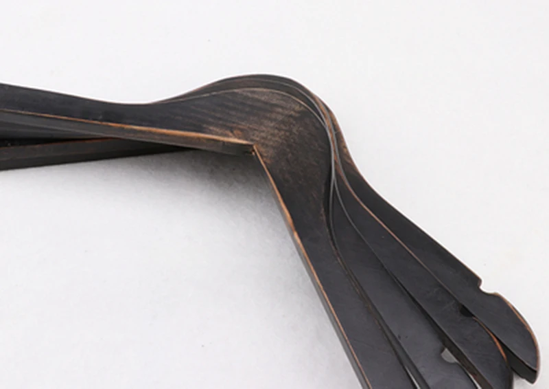 10 шт./лот черные деревянные вешалки для одежды качественная деревянная вешалка