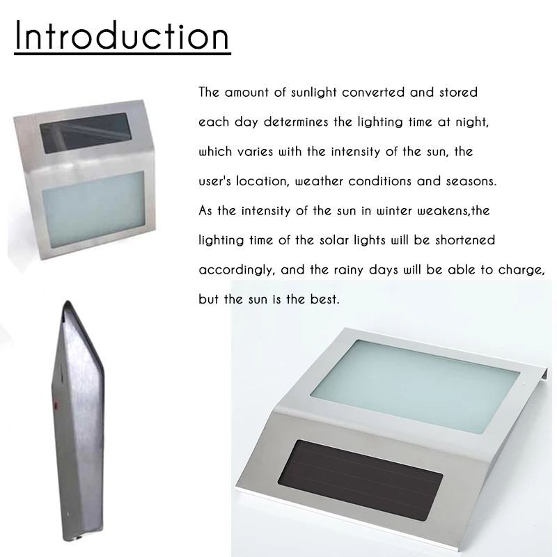 Светодиодный солнечный светильник наружная лампа водонепроницаемый 2Led