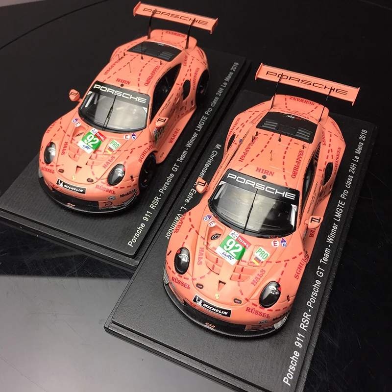 Ограниченная партия 1/43 супер автомобиль 911 RSR розовая свинья модель Le Mans домашний