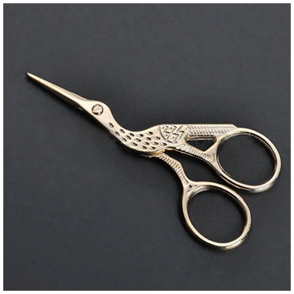 Новый Нержавеющая сталь ножницы Ретро форма журавля вышивка аист швейные