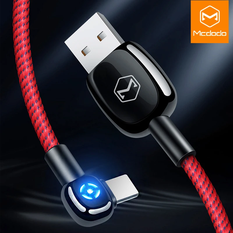 MCDODO автоотключения USB кабель LED мобильный телефон зарядное устройство для