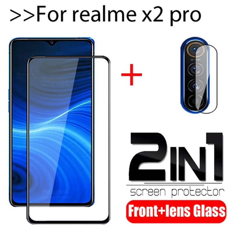 Чехол 2 в 1 для объектива камеры Realme X2 Pro закаленное стекло Oppo x2pro x2 x pro защитная