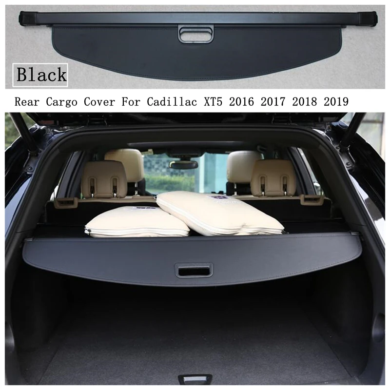 Задняя крышка груза для Cadillac XT5 2016 2017 2018 2019 защитный экран багажника козырек