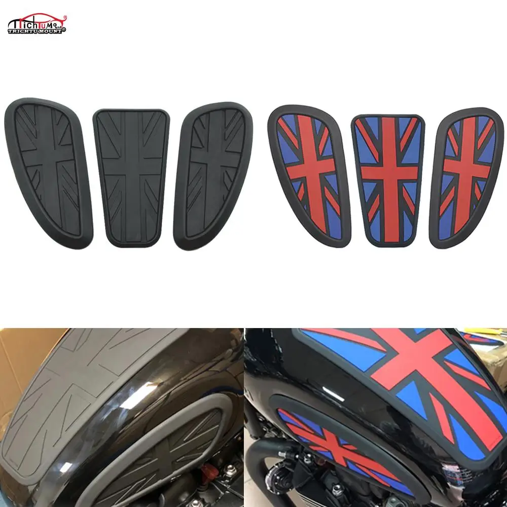 Резиновая наклейка на топливный бак мотоцикла Кафе Racer защитная оболочка