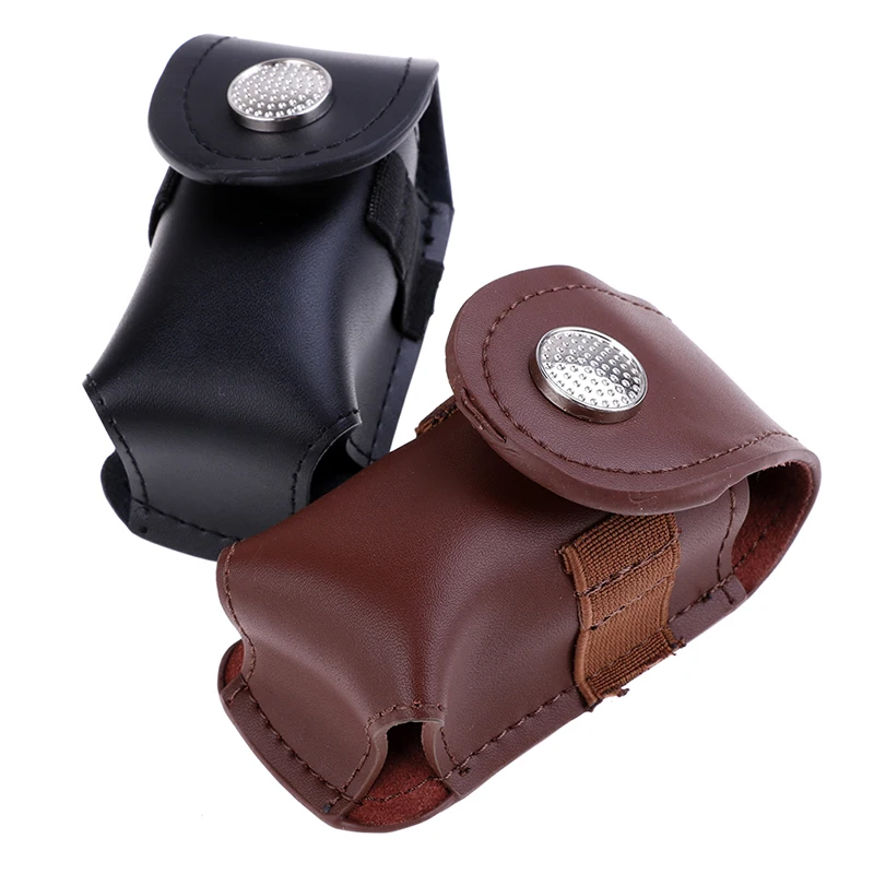 

Portable Golf Ball Holder Waist Pouch Bag Leather Cool Golf Tee Bag Sports Accessory Small Golf Ball Bag
