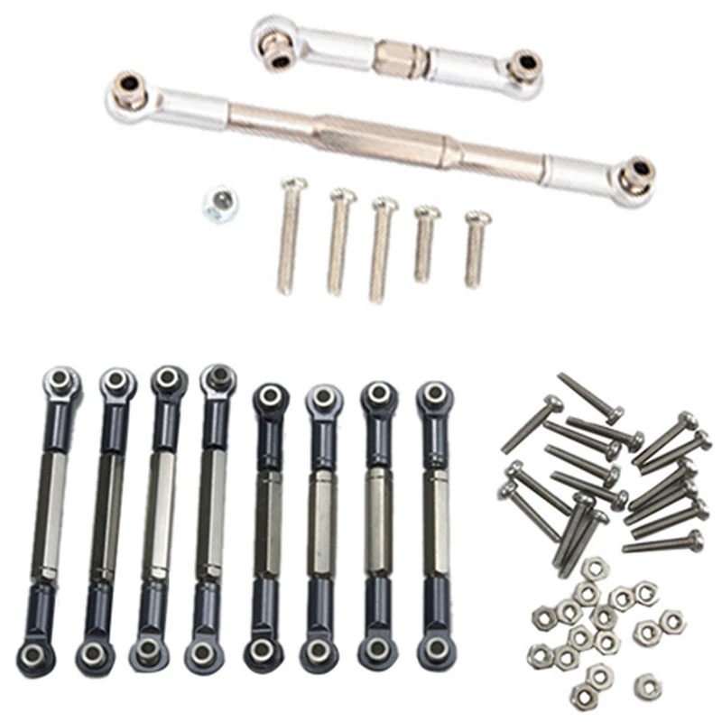 

Рулевой стержень с дистанционным управлением, обработка с ЧПУ, рулевой Тяговый стержень из алюминиевого сплава для WPL 1608T и металлический ру...