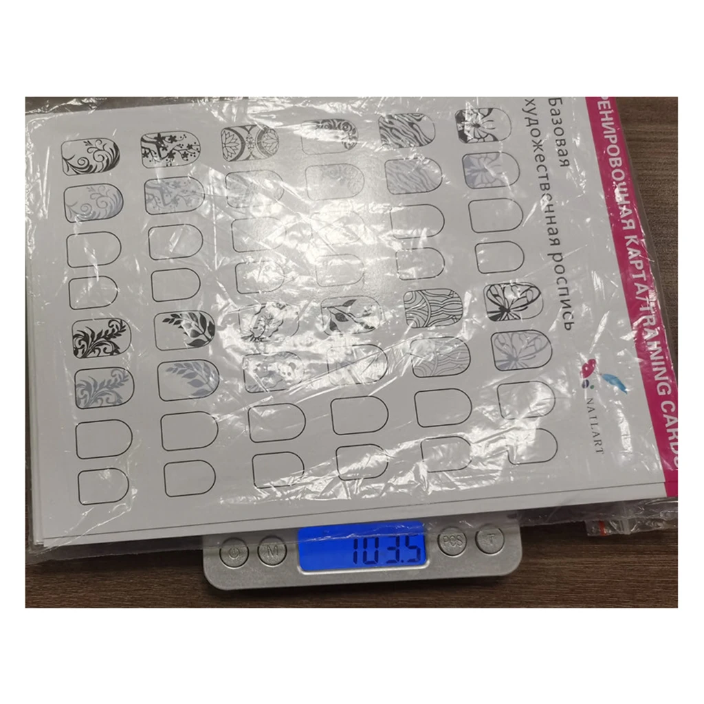 

12pcs /PACK Nail Art Practice Template Guide Paper Book Set for Beginner