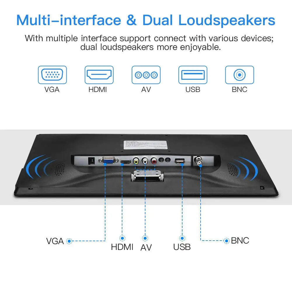 Eyoyo 15 6 дюймовый монитор маленький Hdmi портативный vga CCTV с экраном lcd 1920x1080 16:9 IPS Display