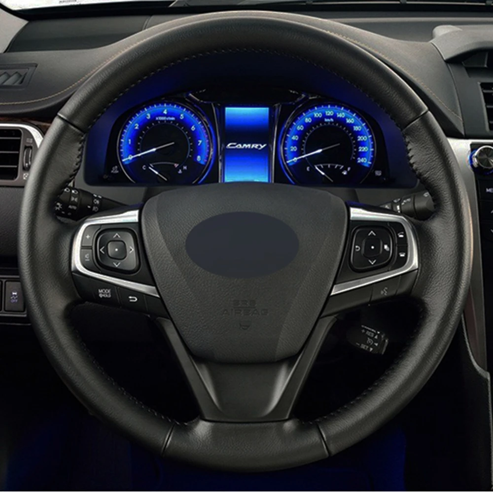 Чехол рулевого колеса автомобиля сделай сам из натуральной кожи черного цвета