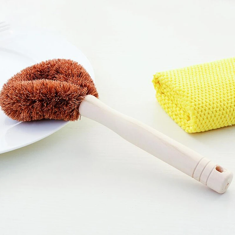 CTREE сковорода с деревянной ручкой миска для мытья скрабирующая кухонная Чистящая