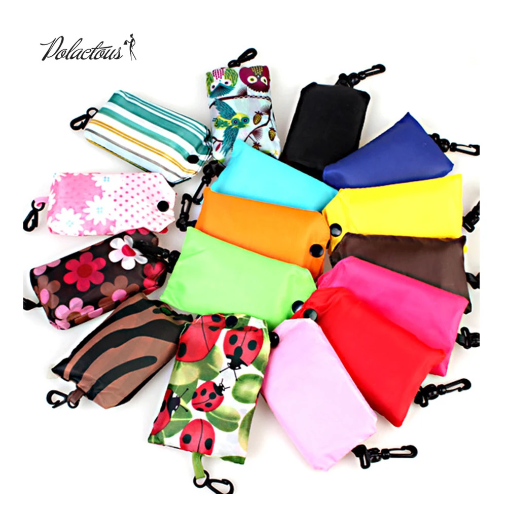 Карманная квадратная сумка для покупок Экологически чистая Складная