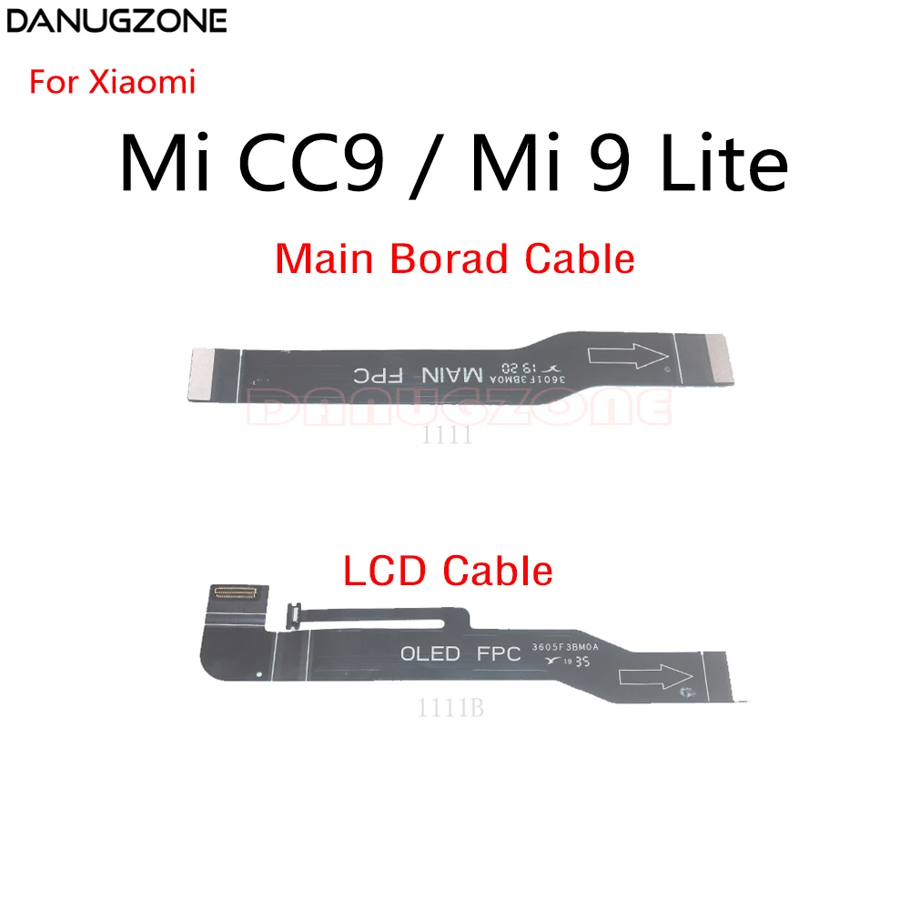 10 шт./лот для Xiaomi Mi CC9 / 9 Lite материнская плата с ЖК-дисплеем кабель подключения