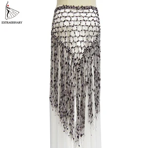 Женский треугольный платок для танца живота, платок с бахромой, аксессуар для танца живота