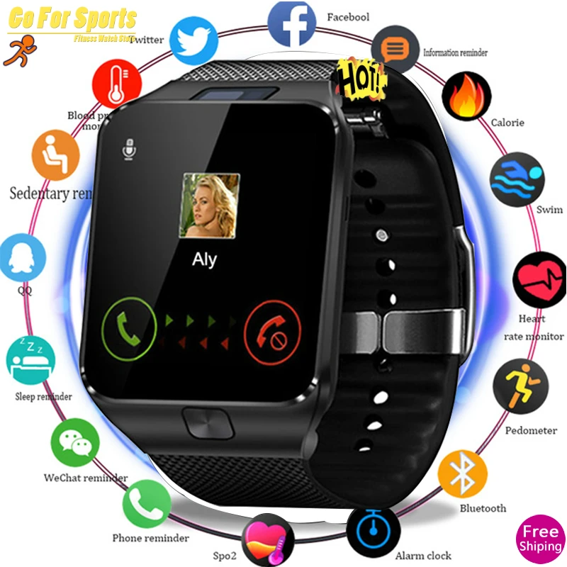 Bluetooth Смарт часы Smartwatch DZ09 Android телефонный звонок Relogio 2G GSM SIM TF карта камера для iPhone samsung HUAWEI PK GT08 A1
