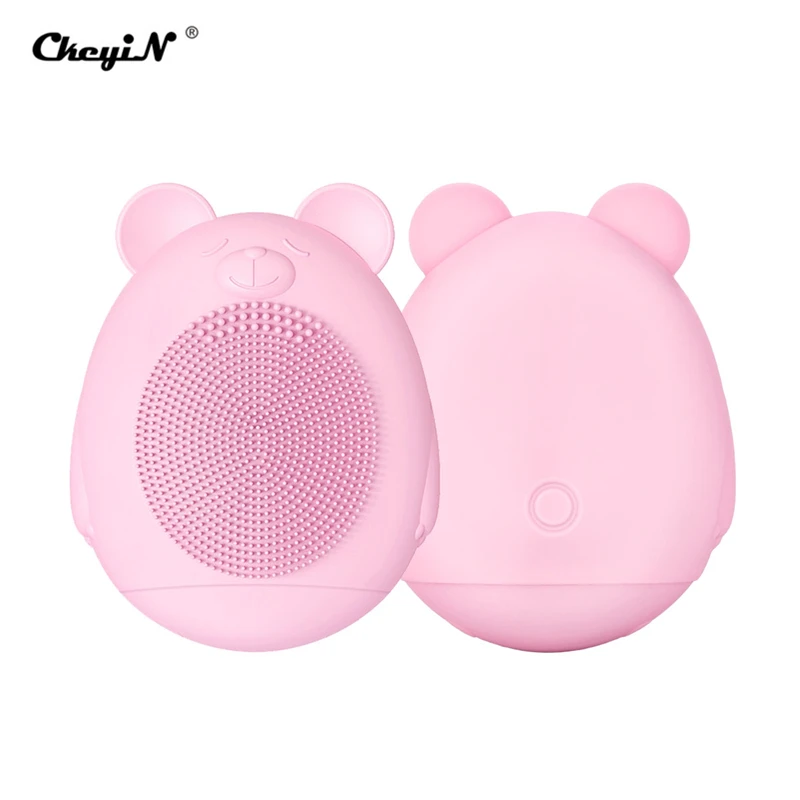 Мини электрическая Массажная щетка для очистки лица отшелушивающая машина мытья