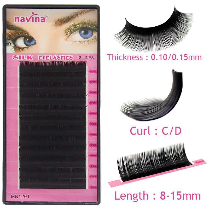 Navina профессиональные норковые ресницы для наращивания натуральные мягкие