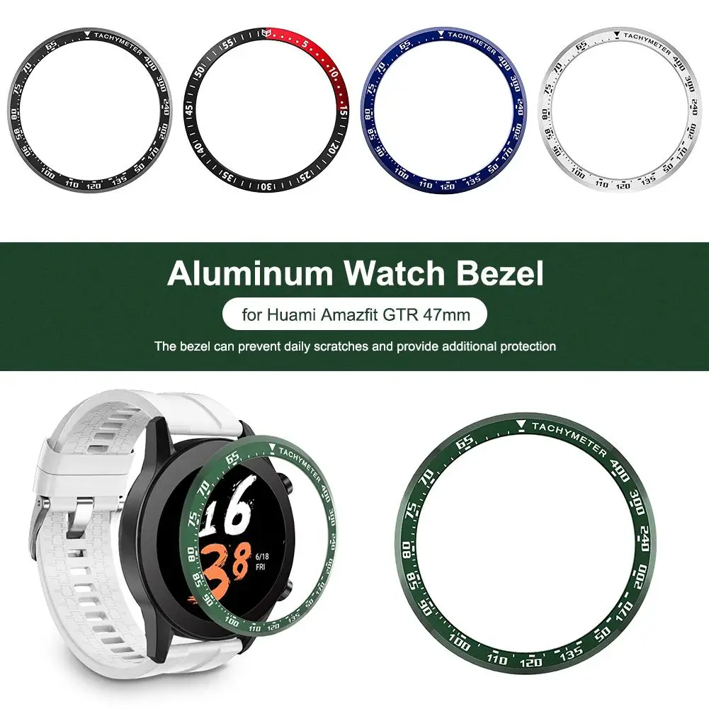 Ободок для часов Huami Amazfit GTR 47 мм Классическая клейкая Крышка стильный съемный