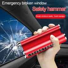 Z52 Multifunctional Parking Card Car Stop Sign Phone Holder Emergency Window Break Hammer Phone Number Plate With Aromatherapy