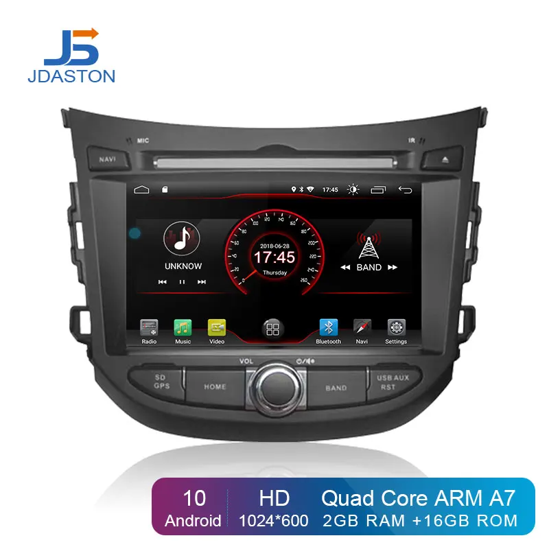 JDASTON 7 дюймов Android 10 автомобильный dvd-плеер для HYUNDAI HB20 Мультимедиа gps навигация 2 Din автомагнитола аудио стерео головное устройство Canbus
