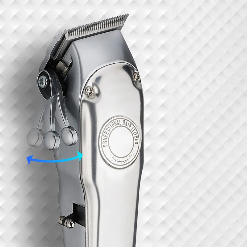 Перезаряжаемая машинка для стрижки волос из нержавеющей стали беспроводной