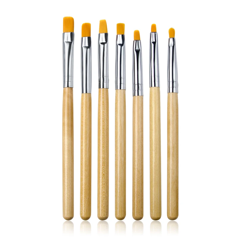 Четыре лилии ногтей кисти ручки акриловые для УФ гель рисования картин набор