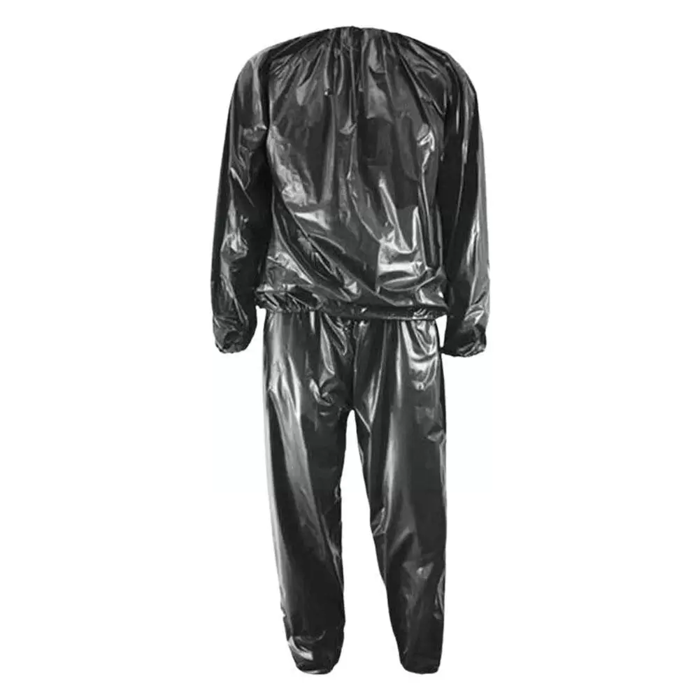 Sports Sweating Sauna Clothes Shaper Shirt Heavy Duty Loss Sport Fitness Exercise Weight Suit Black Workout Fitness Anti-ri Y2E2