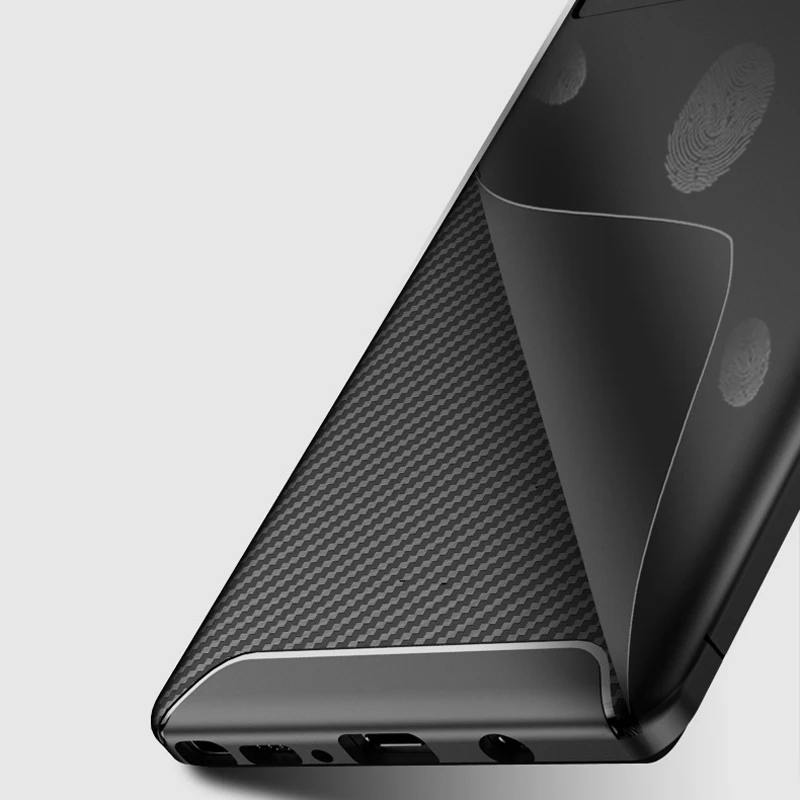 Чехол из углеродного волокна для Samsung Galaxy Note 9 S9 Plus J2 Pro Core J3 J4 J6 J8 Prime 2018 силиконовый