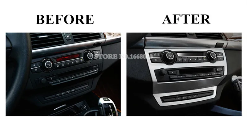 Внутренняя центральная консоль панель накладка 2шт для BMW X5 E70 2010 2013|panel|panel cover |