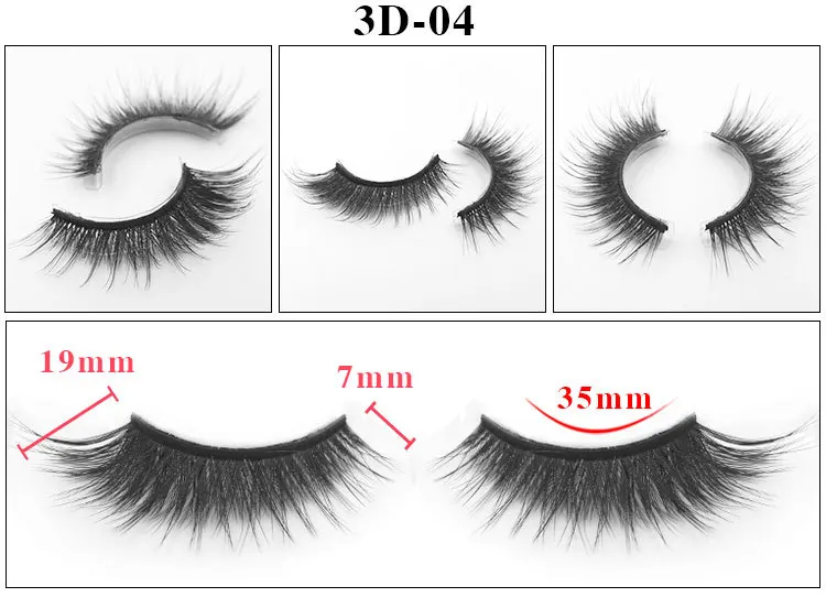 5 пар Мягкие Накладные ресницы из норки пар|Накладные ресницы| |