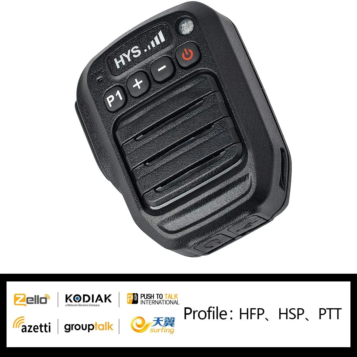 

HYS беспроводной Bluetooth ручной микрофон для динамика, рация плечевой дистанционный микрофон для Android мобильный телефон Zello APP