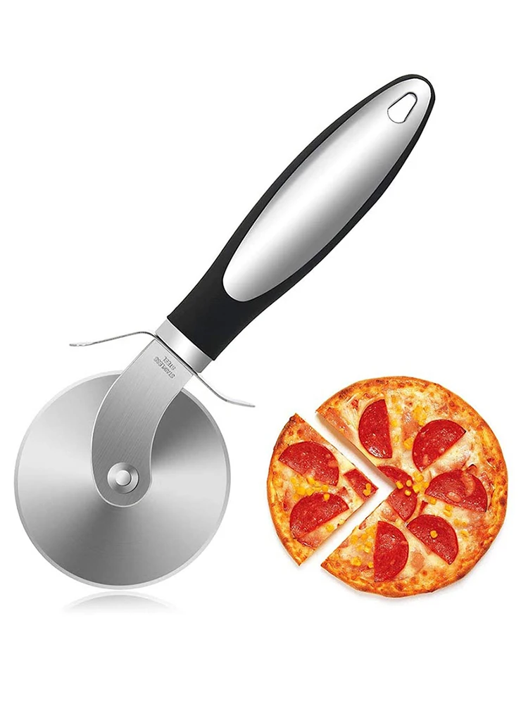 

Pizza Cutter Wheel Professional Stainless Steel Handle Anti-slip Handle Pizza Slicer Supplies Kitchen accessories
