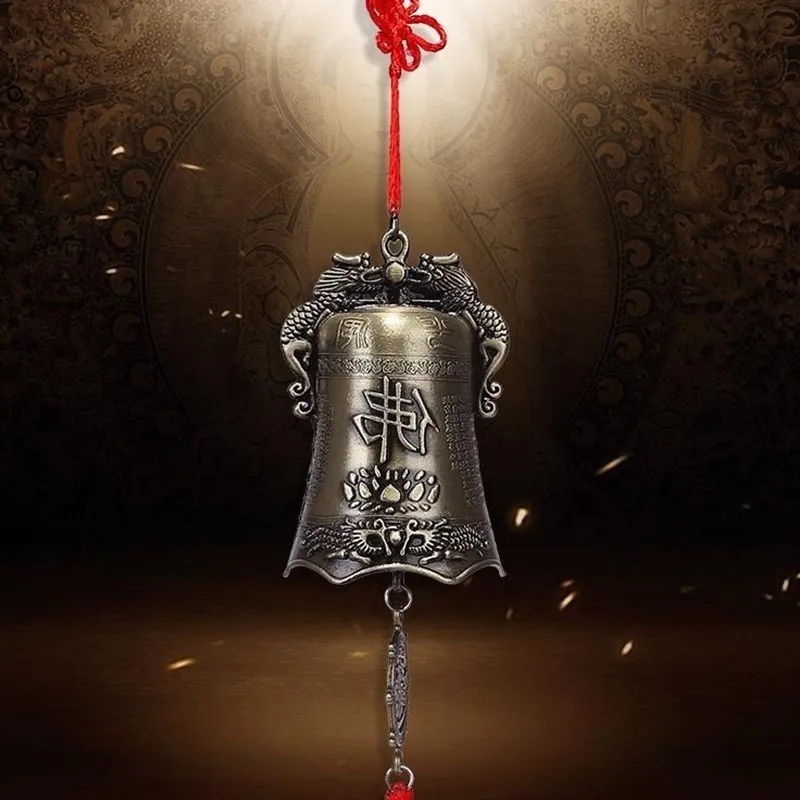 Металлические медные колокольчики ветряные из сплава домашние геомантические