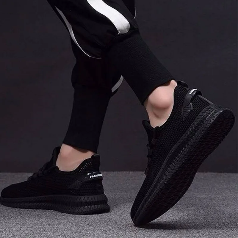 Style1 Black Oeak/мужские кроссовки; повседневная обувь на плоской подошве; удобная мужская обувь; коллекция года; обувь с дышащей сеткой; спортивные кроссовки; tenis masculino - Цвет: Style1 Black