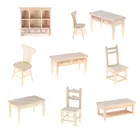 Деревянный кухонный стул для детей 1:12, миниатюрная мебель для кукольного дома, ролевые игры, 1:12, мини-Кукольный дом, стул для кукольного домика, стол