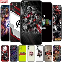 marvel hd quality for xiaomi redmi note 10s 10 9t 9s 9 8t 8 7s 7 6 5a 5 pro max soft black phone case