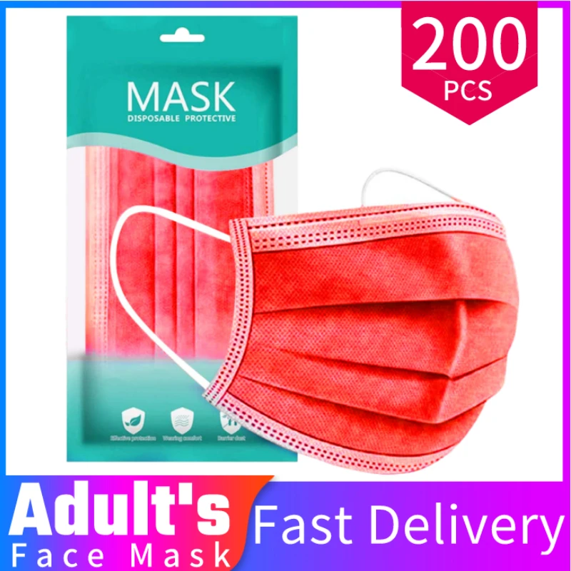 Маски одноразовые из нетканого материала для лица 10-200 шт. | Красота и здоровье