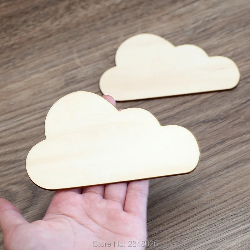 Персонализированный Деревянный Настенный декор с именем и облаком подарок