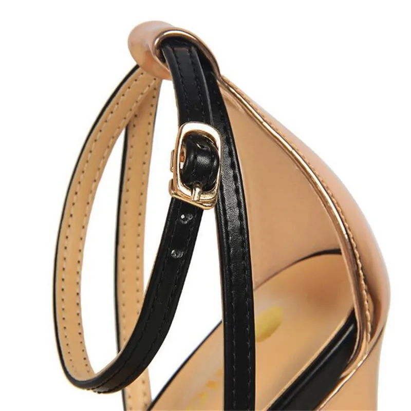 

2021 new women's sandals sexy nightclub women's shoes open toe hollow women's shoes wedding shoes 11CM stilettos 3-8 9