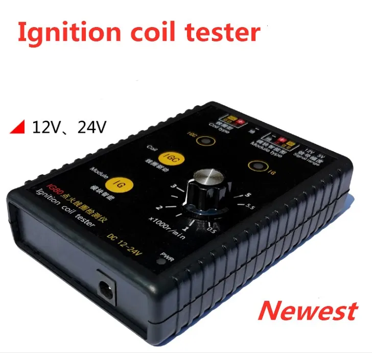 Free shipping! IG80 Automobile Ignition Coil Detector Tester Natural Gas 24V Gasoline 12V Ignition Coil Test