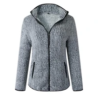 80 hot sales%ef%bc%81%ef%bc%81%ef%bc%81winter women turtleneck long sleeve pocket plush coat jacket zipper outerwear