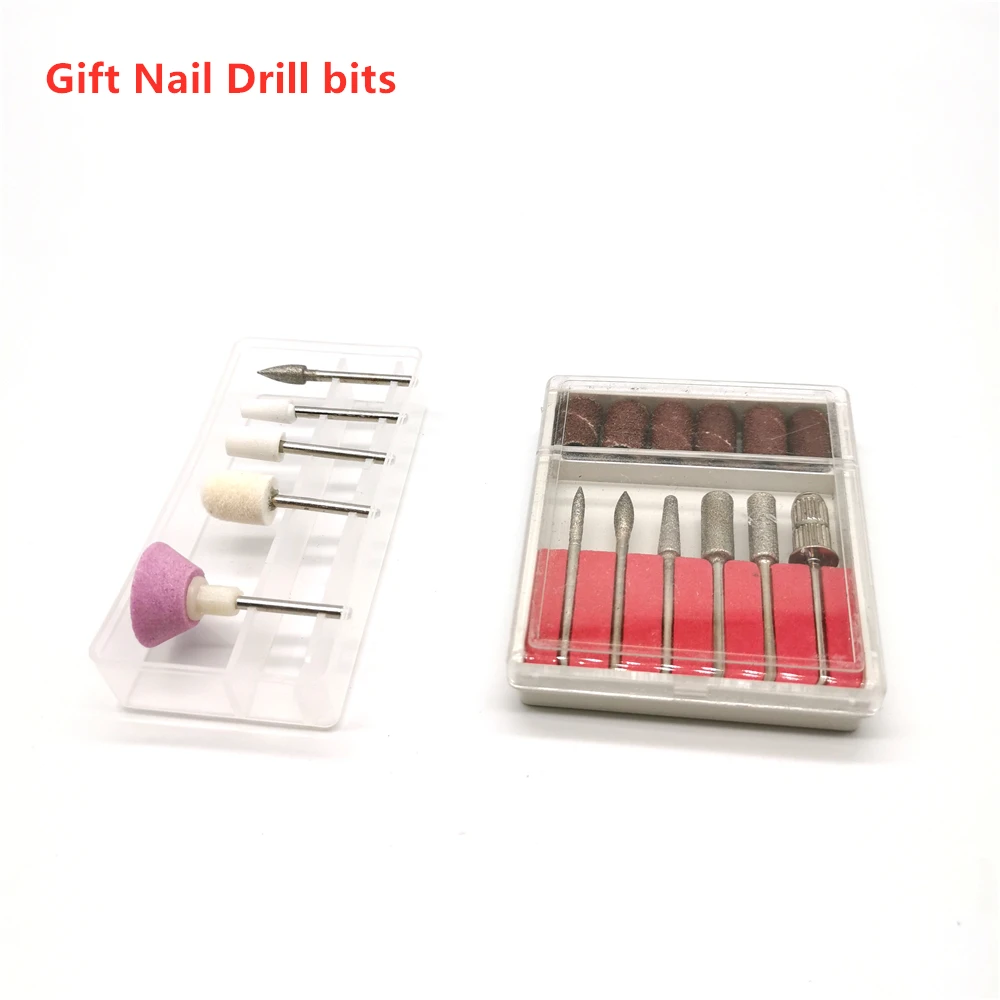 Strong SUN Electric Nail Drill 35000rpm Manicure Machine Pedicure Tools Accessoires Drill Bits File Nail Art Equipment With LCD