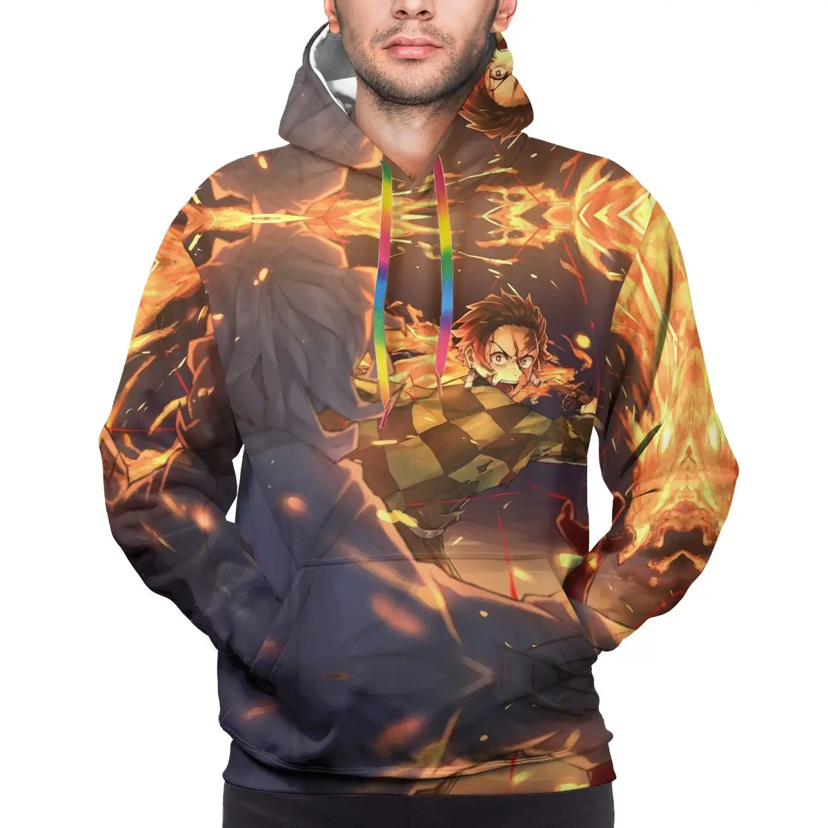 

man Custom Pattern clothes Hoodies Demon Slayer Sportswear Cosplay Pocket For men and women Suitable Unisex Hoodie