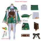 Game Genshin Impact Project Venti шапка костюм для косплея полный комплект для женщин и мужчин