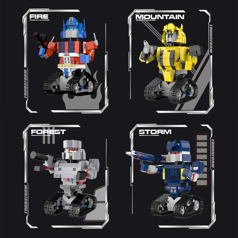 City Mechanical Remote Control Transformation Robot Building Blocks Technical APP Programming RC Bricks Toys For Kids Gifts | Игрушки и