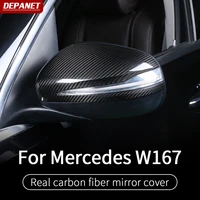 carbon rear mirror trim for mercedes gle w167 gls w167 v167 gle g w464 carbon gle 2020 gle 350amg 450 amg exterior accessories