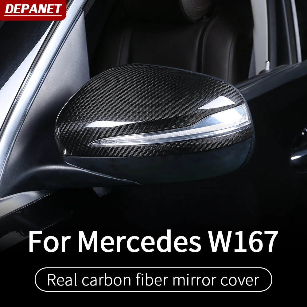 Отделка карбонового заднего зеркала для Mercedes gle w167 VGLS W167 v167 carbon 2020 350/amg 450 500e amg