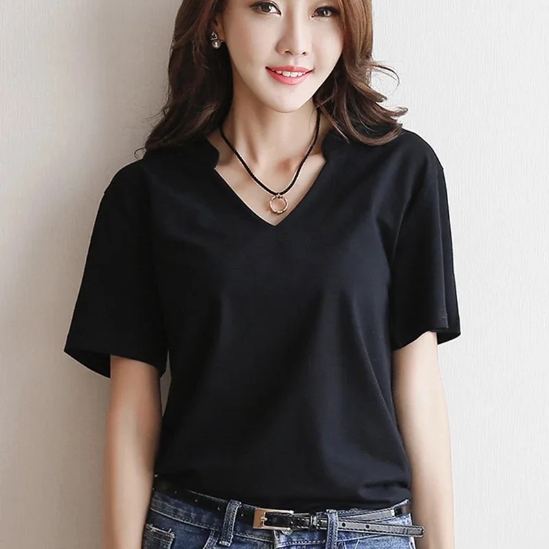 

Fashion Women silver Tops T-shirts Female 2019 Summer